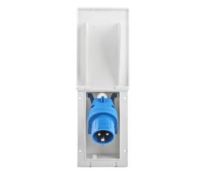 wamovo Presa Esterna CEE, Bianca, antispruzzo 200-250 V, 16 A, 3 Poli