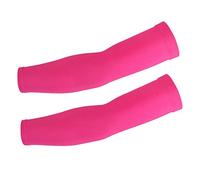 WANAM 1 paio di manicotti da ciclismo scaldamuscoli estivi per bicicletta da corsa maniche da basket pallavolo protezione UV scaldamuscoli, Rosso rosato, M