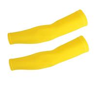 WANAM 1 paio di manicotti da ciclismo scaldamuscoli estivi per bicicletta da corsa maniche da basket pallavolo protezione UV scaldamuscoli, Giallo dorato., XL