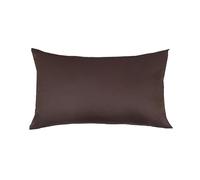 WANAM Federe per dormire, per casa, hotel, biancheria da letto, federa per cuscino in twill, lunga, 09, cioccolato, 60 x 80 cm