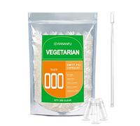 WANANFU Capsule Vuote Vegetali Taglia 000 (500 unità) Bundle con Micro Cucchiaio, Compatibile con opercolatrice taglia 000