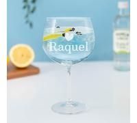 Wanapix | Bicchiere da Gin Tonic Personalizzato | Calice da Cocktail | Inciso al Laser | Calice da Gin Bicchiere Ballon Acqua | 70 cl | Regalo originale | Name