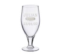 Wanapix | Bicchiere di Birra Personalizzato | 50 icchiere da Birra con incisione del nome e dell'anno | Bicchieri Ecologici senza piombo | Regalo originale per i Birrai | Original Since