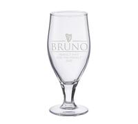 Wanapix | Bicchiere di Birra Personalizzato | 50 icchiere da Birra con nome inciso sopra | Bicchieri Ecologici senza piombo | Regalo originale per i Birrai | Black Beer