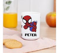 Wanapix | Bicchieri per Bambini | Bicchiere Personalizzato di Plastica Infrangibile | Ritorno a scuola/asilo | Senza BPA | Tazza per Bambini | 330ml | Spider Hero