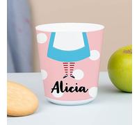 Wanapix | Bicchieri per Bambini | Bicchiere Personalizzato di Plastica Infrangibile | Ritorno a scuola/asilo | Senza BPA | Tazza per Bambini | 235ml | Alice