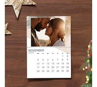 Wanapix | Calendario 2025 da Muro Personalizzato | In Italiano | Calendario 2025 da Parete | Ogni Mese con una Foto Diversa | 32 x 45 cm | Marrone