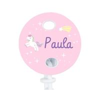Wanapix | Catenella Portasucchietto Personalizzata | Catena per Succhietto per Neonati | Portasucchietto per Bambini | Inchiostri Atossici | UnicornoKid
