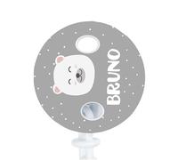 Wanapix | Catenella Portasucchietto Personalizzata | Catena per Succhietto per Neonati | Portasucchietto per Bambini | Inchiostri Atossici | Orsetto