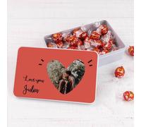 Wanapix | Cioccolatini Personalizzati Foto e Testo | Scatola San Valentino Originale | 22 Praline | Dolci | Idee Regalo Anniversario |19,5x13,5x5cm - Coppia