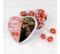 Wanapix | Cioccolatini Personalizzati Nome | Scatola forma di Cuore | 22 Praline al Cioccolato alle Nocciole | Regale Originali San Valentino | 6x15x5 cm - Idee