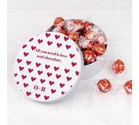 Wanapix | Cioccolatini Personalizzati Nome | Scatola San Valentino Originale | 22 Praline al Cioccolato alle Nocciole | Idee Regalo Anniversario | 5x12 cm - Love