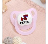 Wanapix | Ciuccio Personalizzato per Neonati | Tettarella in Silicone | 0-6 Mesi | Anatomico | Senza BPA né Ftalati | Spider