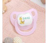 Wanapix | Ciuccio Personalizzato per Neonati | Tettarella in Silicone | 0-6 Mesi | Anatomico | Senza BPA né Ftalati | Giraffa