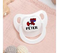 Wanapix | Ciuccio Personalizzato per Neonati | Tettarella in Silicone | 0-6 Mesi | Anatomico | Senza BPA né Ftalati | Spider