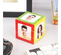 Wanapix | Cubo di Velocità 3x3 Personalizzato | Cubo Logico Rotante con le 6 Foto che Vuoi | Stampa Diretta su ogni Lato | Cubo Magico 3x3 Speed Cube | Cornice Colorata