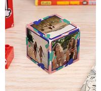 Wanapix | Cubo di Velocità 3x3 Personalizzato | Gioco di Logica Rotante con le 6 Foto che Vuoi | Stampa Diretta su ogni Lato | 3x3 Speed Cube | Cornice Rosa