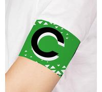 Wanapix | Fascia da Capitano Personalizzata | con Scudetto della Squadra e Foto | Elastica Fascia da Braccio di Calcio | Regolabile - 37 x 8 cm (Adulto) | Verde