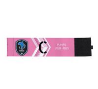 Wanapix | Fascia da Capitano Personalizzata | con Scudetto della Squadra e Testo | Elastica Fascia da Braccio di Calcio | Regolabile - 32 x 8 cm (Teenager) | Rosa