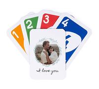 Wanapix | Gioco di Carte Numero Uno Personalizzato | Gioco Personalizzato | 108 Carte | Giocattolo Originale per Famiglie Bambini | Motivo floreale