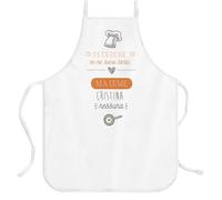 Wanapix | Grembiule Personalizzato | Regalo Festa della Mamma | Grembiule Cucina Donna | Con Nome | Migliore del mondo