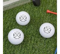 Wanapix | Pack 3 Palline Golf Personalizzate | Regali Festa del Papà/Compleanno | Personalizzato con Incisione o Stampa | Incise - Stick