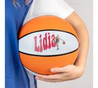 Wanapix | Pallone da Basket Personalizzato Decorativo | Piede di Supporto Incluso | Basket Bambino e Adulti | Personalizzato con Foto e Nome | Taglia 7