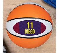 Wanapix | Pallone da Basket Personalizzato Decorativo | Piede di Supporto Incluso | Basket Bambino e Adulti | Personalizzato con Foto e Nome | Taglia 7 | Camicia da Calcio