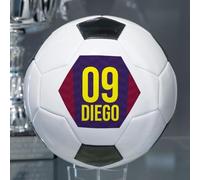 Wanapix | Pallone da Calcio Personalizzato | Con Foto, Testo o Nome Stampato | Basic | Misura 5 | Calcio Barcellona