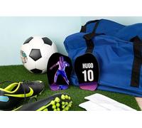 Wanapix | Parastinchi da Calcio Personalizzati per Bambini | Imbottiti e Leggero | Con Foto, Nome e Numero | Personalizzazione totale - Taglia M