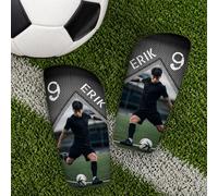 Wanapix | Parastinchi da Calcio Personalizzati per Bambini | Personalizzazione totale Con Foto, Nome e Numero | Protezione Completa