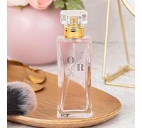 Wanapix | Profumo Personalizzato per Donna | Personalizzato con Nome e Testo | Floreale Fruttato Gourmand | Cristallo Inciso. 50 ml | Regalo Originale | Iniziali