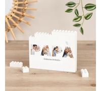 Wanapix | Puzzle Personalizzato con Blocchi | Compatibile con le Grandi Marche di Mattoncini | Regalo per la Festa del Papà | Regalo Originale per Uomo | 49 Pezzi | 13x11cm | Edizione Limitata