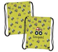 Wanapix | Sacca Bambino Personalizzata | Zaino con Nome | Impermeabile | Borsa Bambini Scuola/Asilo/Viaggi/Sport | Per lavatrice e asciugatrice | Cars | 27x33cm