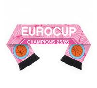 Wanapix | Sciarpa Personalizzata Calcio | Sciarpa Evento Sportivo | 130x20 cm | Design per Appassionati | Lavabile in Lavatrice | Frangia Bianco - Basket