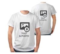 Wanapix|T-Shirt Personalizzate, 1-2 Lati|Cotone|Varie Taglie|Manica Corta