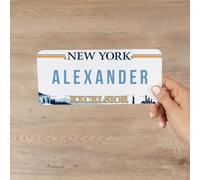 Wanapix | Targhe Personalizzate | Targa Auto con Nome | Placca di Alluminio Decorativa | Auto/Carrozzina | 21x 9,5 cm | 100% Personalizzato