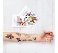 Wanapix | Tatuaggi Temporanei Personalizzati | Per Bambini e Adulti | Tatuaggi Finti con Nome e Testo | Tattoo Stickers/Adesivi | Tatuaggi Falsi | Impermeabile | 7,5 x 7,5 cm