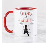 Wanapix | Tazza Ceramica San Valentino | Regalo Romantico per il tuo Partner | Bevande Calde 325 ml | Ti amo all’infinito