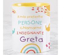 Wanapix | Tazza Maestra Personalizzata | Regalo Maestre Fine Anno | Tazza Colazione | 325 ml | Idee Regalo Insegnanti | Le mie persone preferite