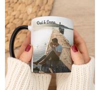 Wanapix | Tazza Personalizzata Con Foto e Testo | 325 ml | Tazza Personalizzata Ceramica | Mug | Regalo Originale | NERO