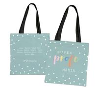 Wanapix | Tote Bag Maestra Personalizzata | Regalo Maestre Fine Anno | Idee Regalo Insegnanti | Shopper Bag Donna | 41x43 cm | Colori