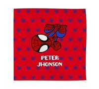 Wanapix | Tovaglioli Bambini Personalizzati con Nome | Tovaglioli Stoffa per Scuola | Lavabile in Lavatrice | 45x45cm | Spider