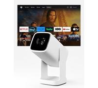 Wanbo Cube 1 Pro Proiettore Smart con Android TV e Google Play - Mini proiettore portatile compatto e altoparlante Bluetooth 8W, correzione trapezoidale, home theater per piccoli spazi, camere da