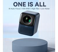 Wanbo T2 MAX 1080P AI Auto Focus Proiettore Portatile 16GB Bianco/Blu