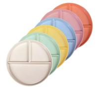 WANBY Divisi Servizio Piatti 6 Pezzi 23cm plastica Leggera Unbreakable Piatto Cena Set Vassoio Non Tossico Lavastoviglie & Microonde Sicuro