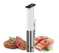 Wancle Sous Vide Roner 1100W - Circolatore di immersione preciso, impermeabile IPX7, design compatto, controllo della temperatura ±0,1 °C, silenzioso e facile da usare, bianco