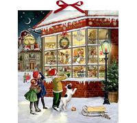 Wand-Adventskalender - Vor dem Spielzeugladen