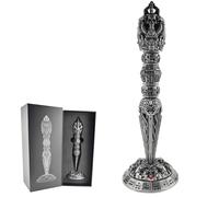 Wand Dice Dadi a bacchetta magica 7 in 1 per DND Dungeons and Dragons, dadi in metallo Fidget Spinner per D20 D12 D10 D8 D6 D4 D% collezione Goblin (nero)