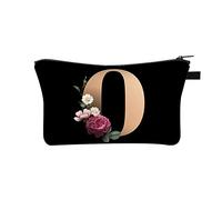Wander Mascara 26 lettere stampate in poliestere con borsa multifunzione per il lavaggio e la conservazione per le donne in Europa e in America Beauty Peak Rose, o, A